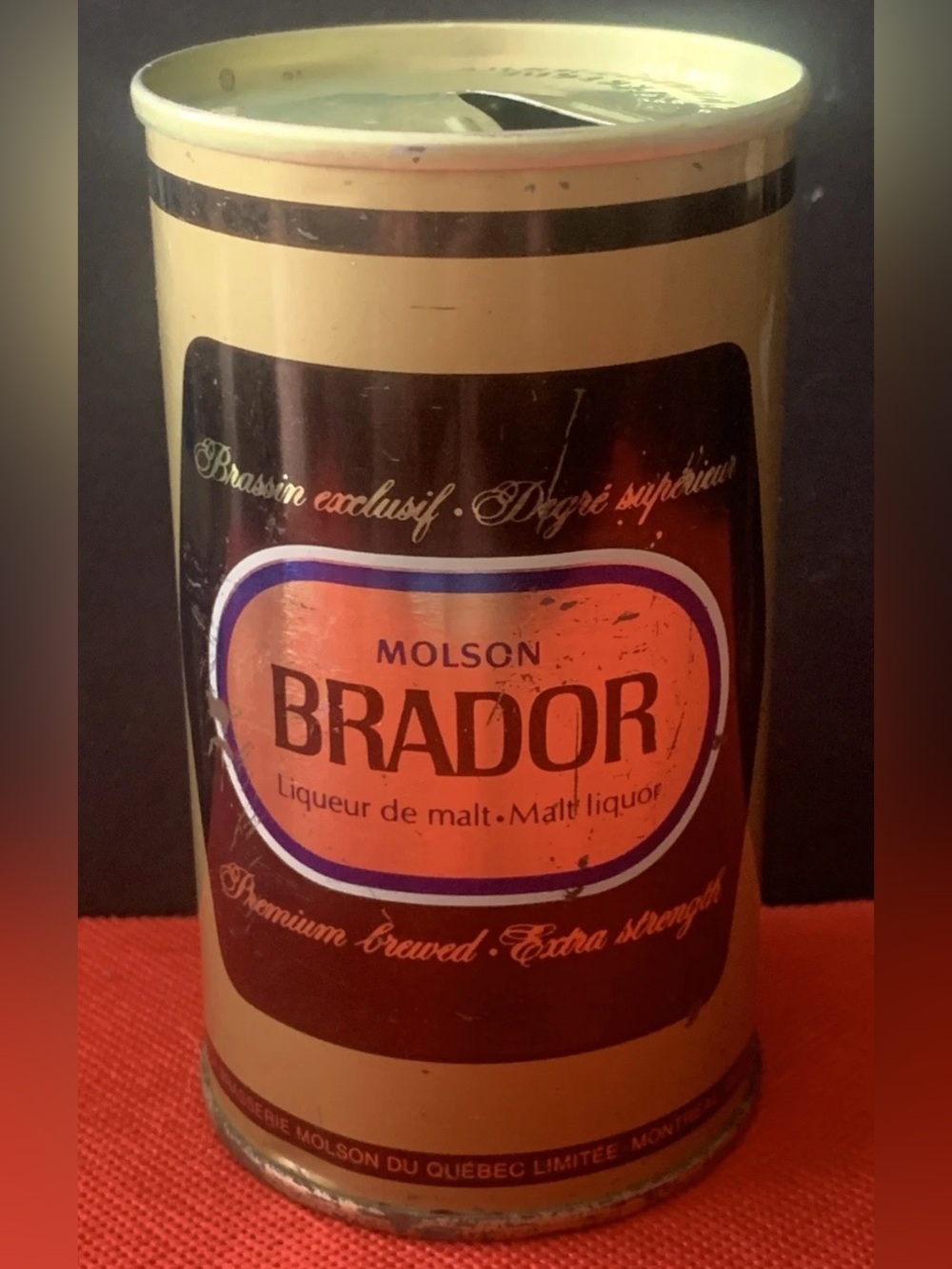 Vintage Beer Can Molson Brador Steel Can Quebec Montreal Empty